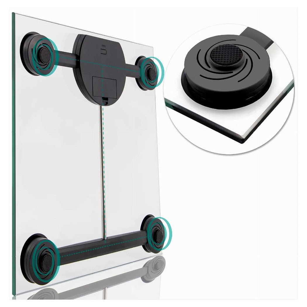 Trade Shop - Bilancia Pesapersone Digitale Ultrasottile In Vetro Pesa Persone Max. 180 Kg -