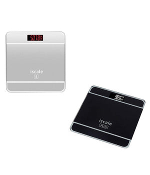 Bilancia Pesapersone Quadrata Vetro Bagno Schermo Lcd Elettronica Digitale Max 180kg         