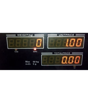 Bilancia Professionale Da Banco Digitale Max 50kg 5 Gr Con Display Con Scontrino         