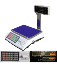 Bilancia Professionale Da Banco Digitale Max 50kg 5 Gr Con Display Con Scontrino         