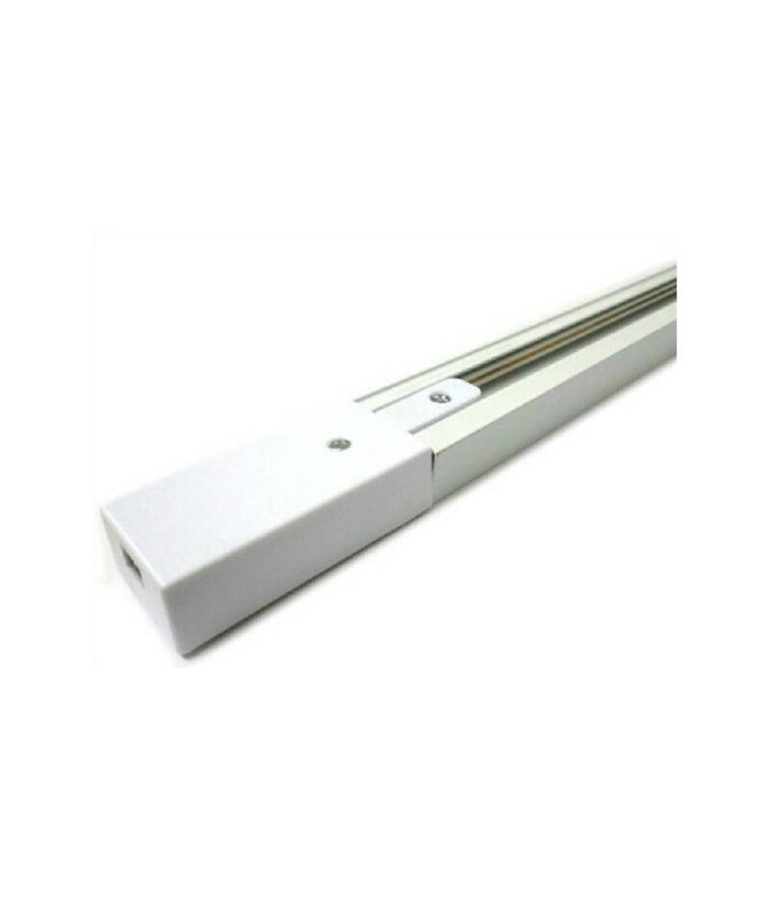 Binario 1mt Elettrificato 2 Poli Rinforzato Monofase Bianco Faro Pista-b Bina-b         