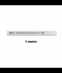 Binario 1mt Elettrificato 2 Poli Rinforzato Monofase Bianco Faro Pista-b Bina-b         