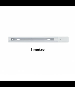 Binario 1mt Elettrificato 2 Poli Rinforzato Monofase Bianco Faro Pista-b Bina-b         