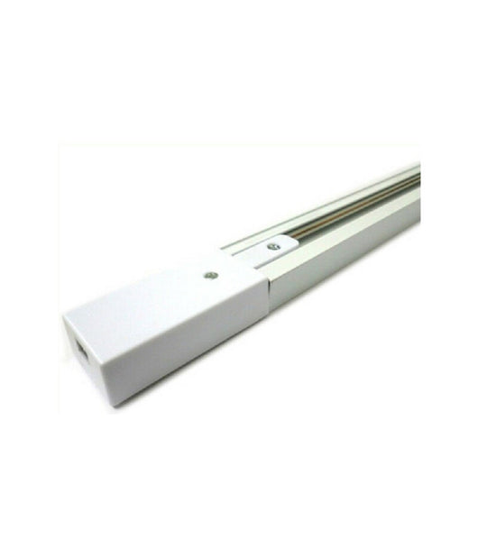 Binario 2mt Elettrificato 2poli Rinforzato Monofase Bianco Faro A Pista Pista-2b         