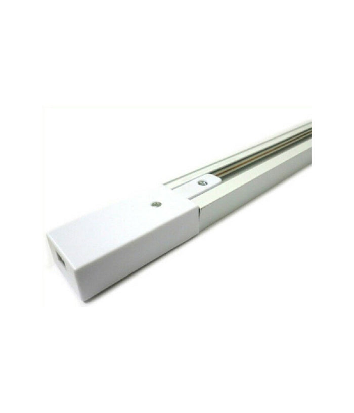 Binario 2mt Elettrificato 2poli Rinforzato Monofase Bianco Faro A Pista Pista-2b         