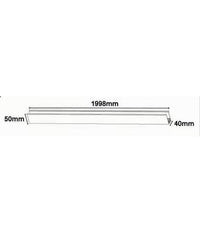 Binario Magnetico Nero 2mt 48v Da Incasso Per Faretti Led Con Copertura Tk670-2m         