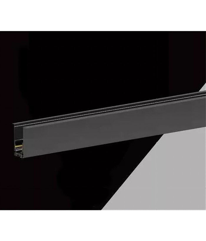 Binario Magnetico Nero 2mt 48v Da Incasso Per Faretti Led Con Copertura Tk670-2m         