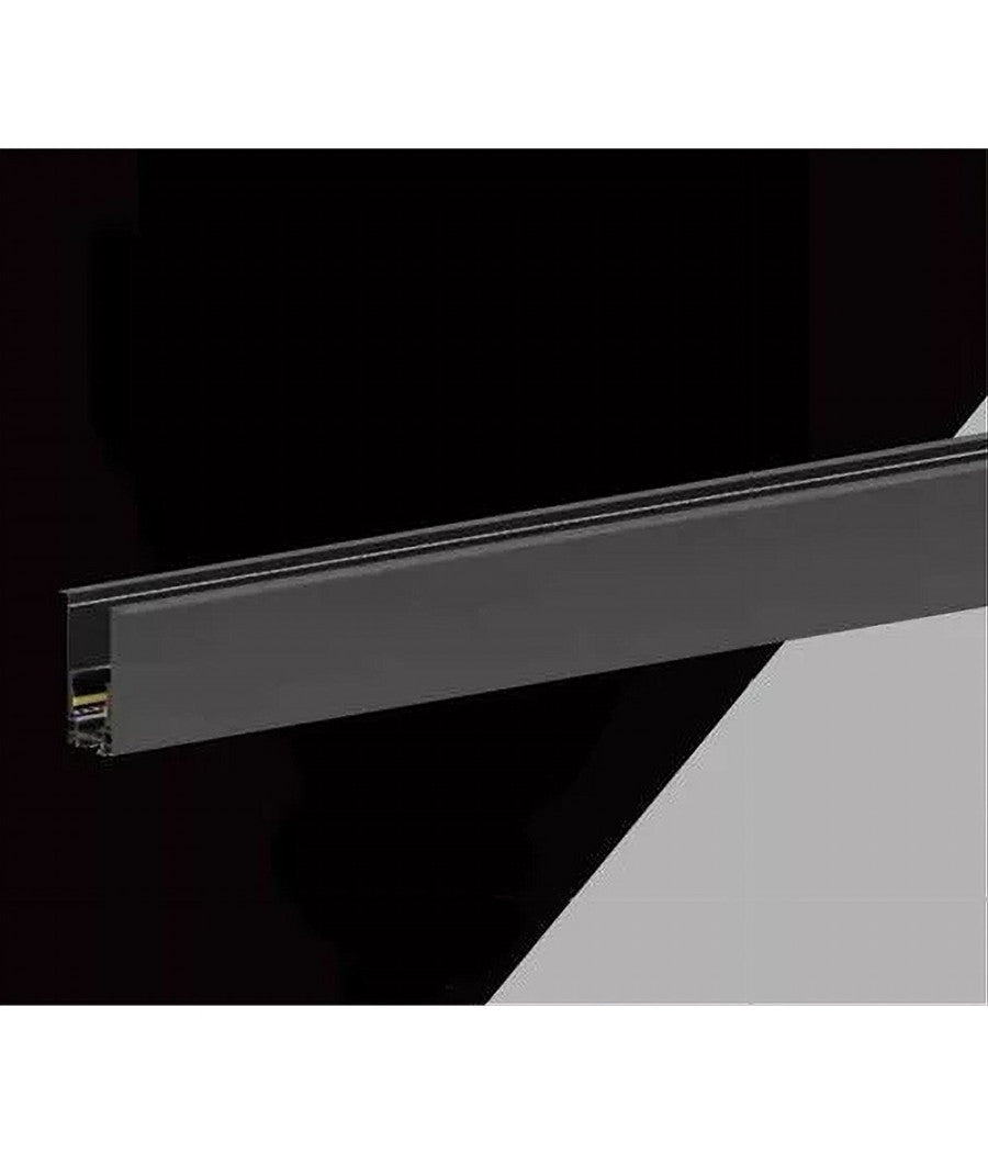 Binario Magnetico Nero 2mt 48v Da Incasso Per Faretti Led Con Copertura Tk670-2m         