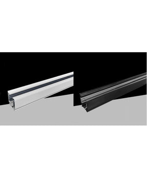 Binario Trifase Bianco Nero Da 2 Metri Sistema Di Illuminazione Faretto Gf016-2m         