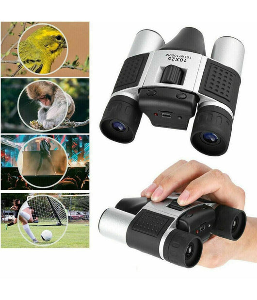 Binocolo Con Fotocamera Digitale Telescopio Tf Microsd 10x25 Dt08 1.3mp Cmos         