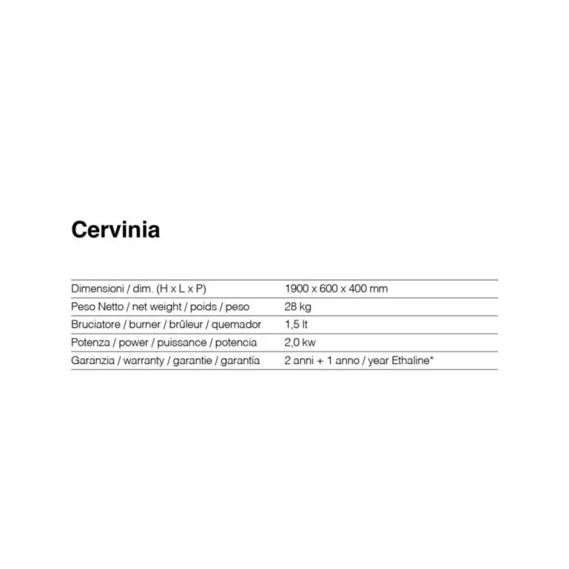 Biocamino da soffitto Cervinia Nero 2 kW – installazione a soffitto, bruciatore 1,5 L, struttura acciaio – Tecno Air System