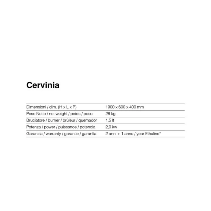 Biocamino da soffitto Cervinia Nero 2 kW – installazione a soffitto, bruciatore 1,5 L, struttura acciaio – Tecno Air System