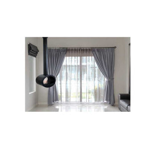 Biocamino da soffitto Cervinia Nero 2 kW – installazione a soffitto, bruciatore 1,5 L, struttura acciaio – Tecno Air System