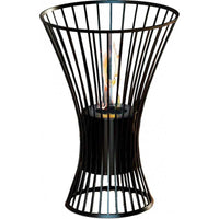 Biocamino da tavolo York Nero 0,5 kW – portatile, compatto, vetro protettivo – Tecno Air System