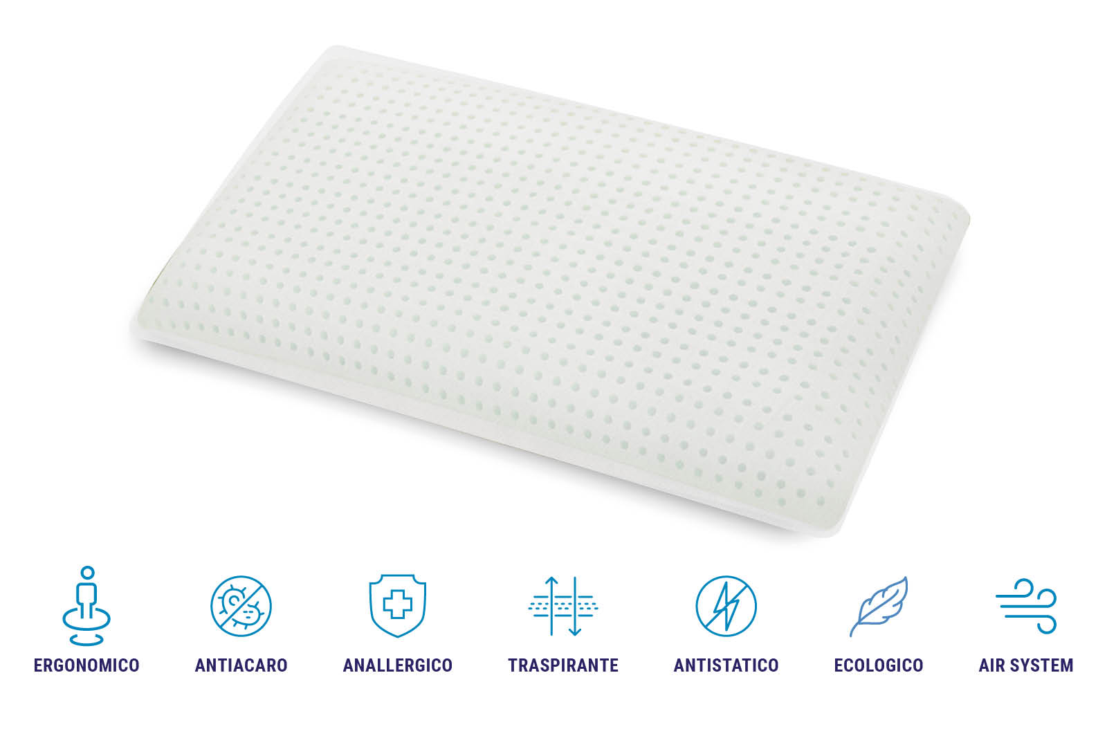 Cuscino XDouble – Doppio Comfort – Massima areazione – altezza 13 cm