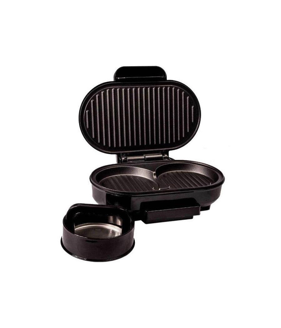 Bistecchiera Elettrica Doppia Piastra Antiaderente 750w Tostiera Omelette Tonda         