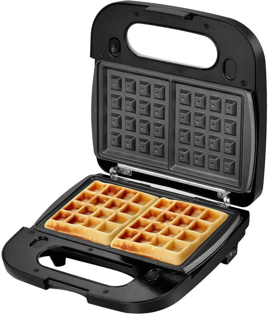 Bistecchiera Elettrica Multi Grill Per Panini Waffle 500 Watt Doppia Piastra         