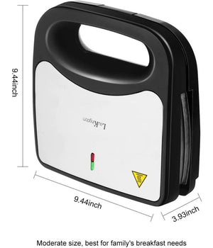 Bistecchiera Elettrica Multi Grill Per Panini Waffle 500 Watt Doppia Piastra         