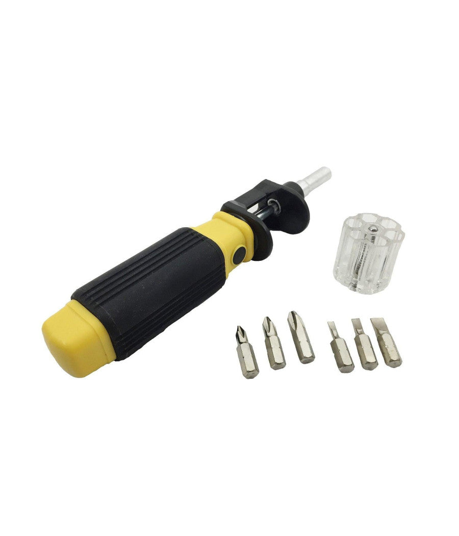 Bit 360 Cacciavite 6 In 1 Twist Bit Punte Magnetiche Universale Casa Lavoro Kit         