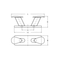 BITTA A FUNGO INOX MM.300