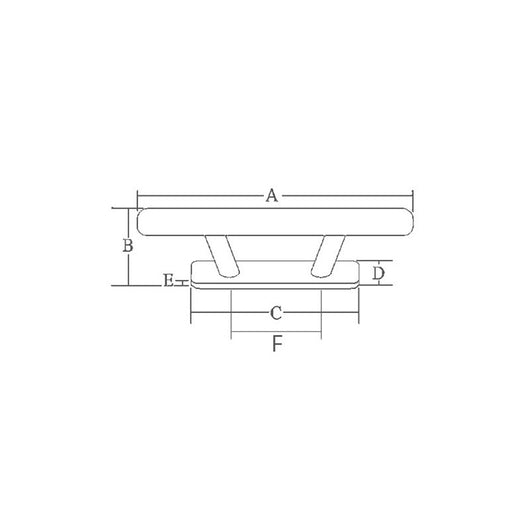 BITTA A GALLOCCIA INOX 316 MM.290