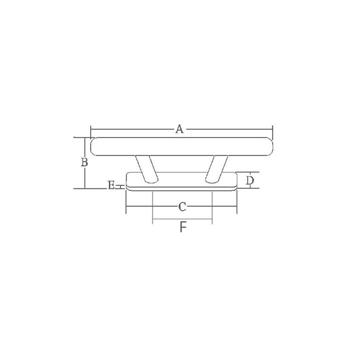 BITTA A GALLOCCIA INOX 316 MM.290