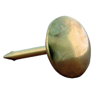 1blister bullette per tappezziere mm 9 - pz 25 ottonate lisce cod:ferx.031300nlm