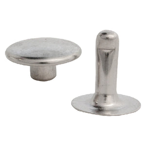 1blister rivetto nichelato con testa maschio/femmina n. 33 - pz 50 cod:ferx.041750nlm