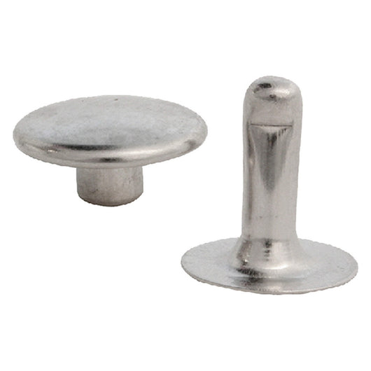 1blister rivetto nichelato con testa maschio/femmina n. 33 - pz 50 cod:ferx.041750nlm