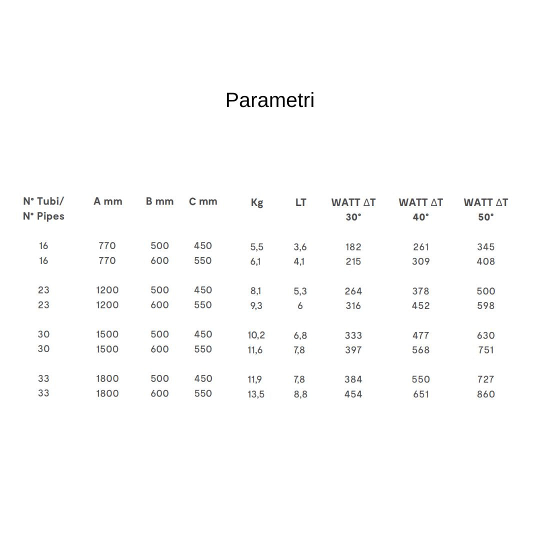 Termoarredo bagno scaldasalviette acciaio radiatore calorifero termosifone nero opaco *** misure h770xl500xi450 16 tu...