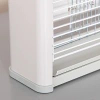 Elettroinsetticida da Esterno e Interno con Lampada Antizanzare UV per 60m², Zanzariera Elettrica 20W, Grigio e bianco