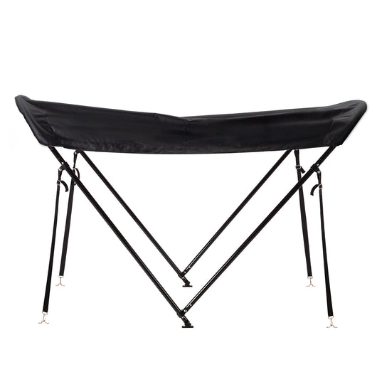 Tendalino Coprisole 130-150Cm Con Struttura Nero Opaco Per Barche In Vetroresina