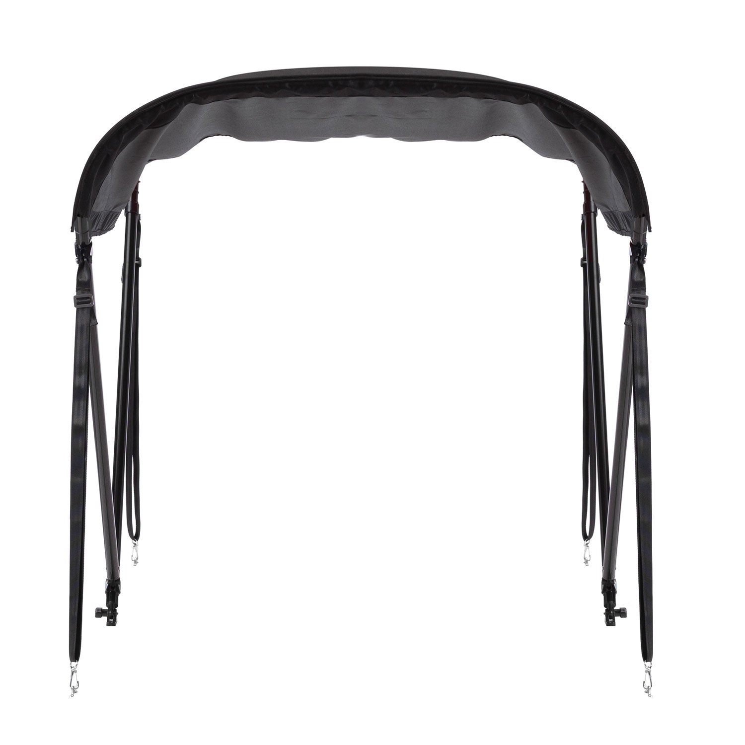 Tendalino Coprisole 130-150Cm Con Struttura Nero Opaco Per Barche In Vetroresina