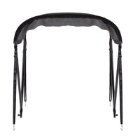 Tendalino Coprisole 130-150Cm Con Struttura Nero Opaco Per Barche In Vetroresina