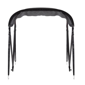 Tendalino Coprisole 130-150Cm Con Struttura Nero Opaco Per Barche In Vetroresina