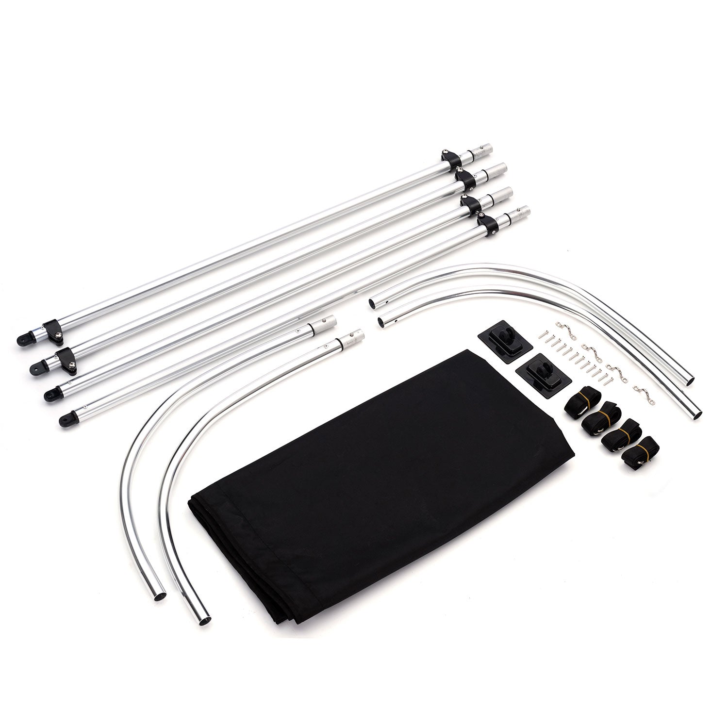 Tendalino Coprisole 130-150Cm Con Struttura Cromo Lucido Per Gommoni