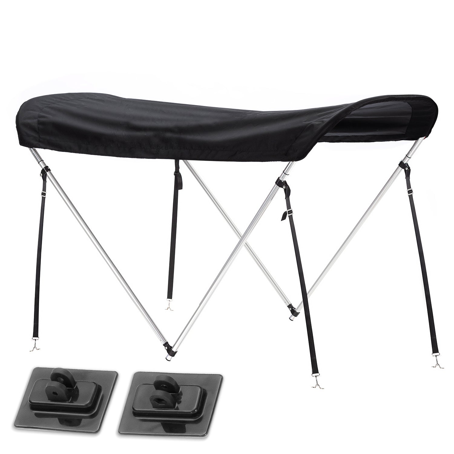 Tendalino Coprisole 130-150Cm Con Struttura Cromo Lucido Per Gommoni