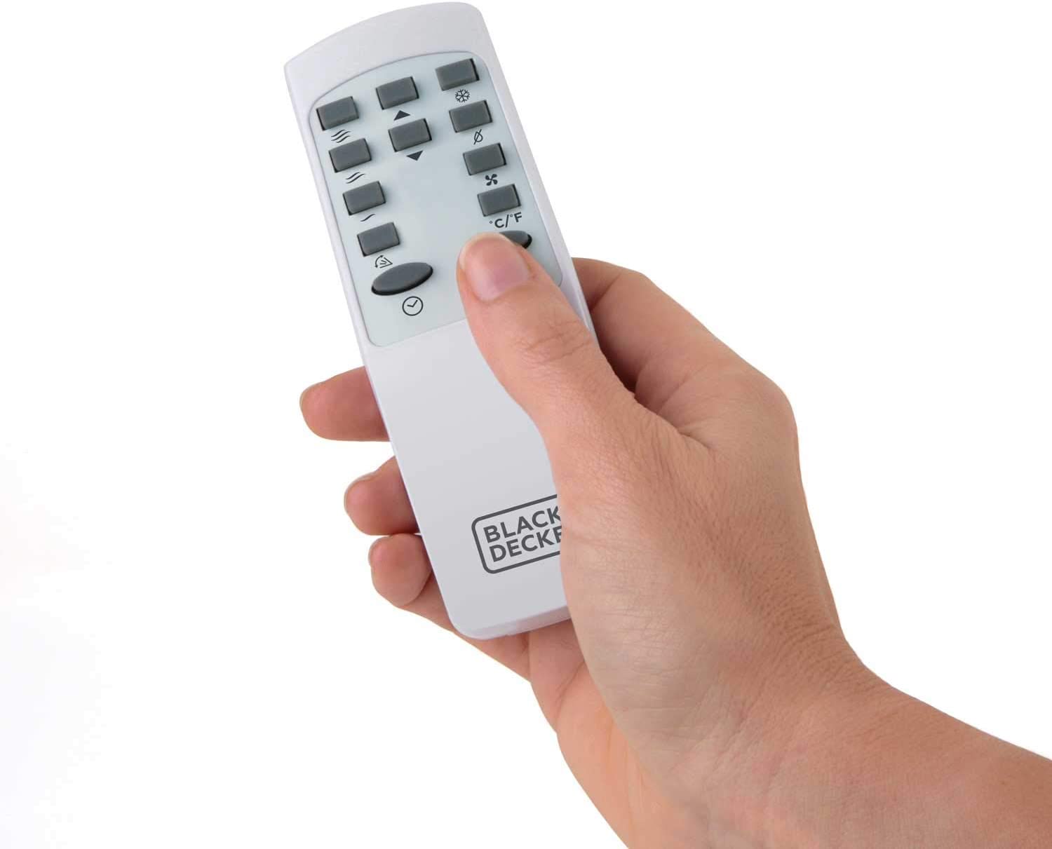 black & decker bxac9001e condizionatore climatizzatore portatile 9000 btu con telecomando, timer 24 ore, temperatura 16°c a 30°c