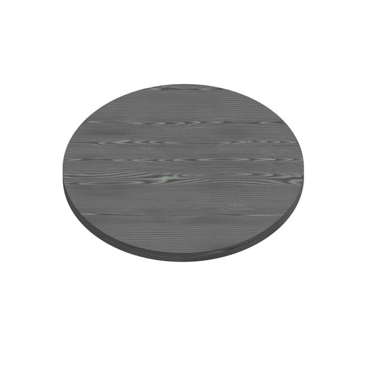 Artù - Ripiano per tavolo da pranzo rotondo ⌀ 120 cm in legno laminato, colore nero