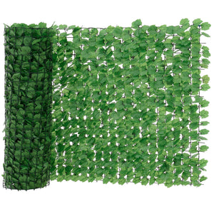 Recinzione con foglie frangivista filo di plastica poliestere 300 x 100 cm verde 03_0001443