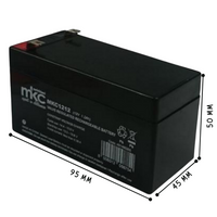 Batteria piombo 12 volt 1,3 ampere ricaricabile