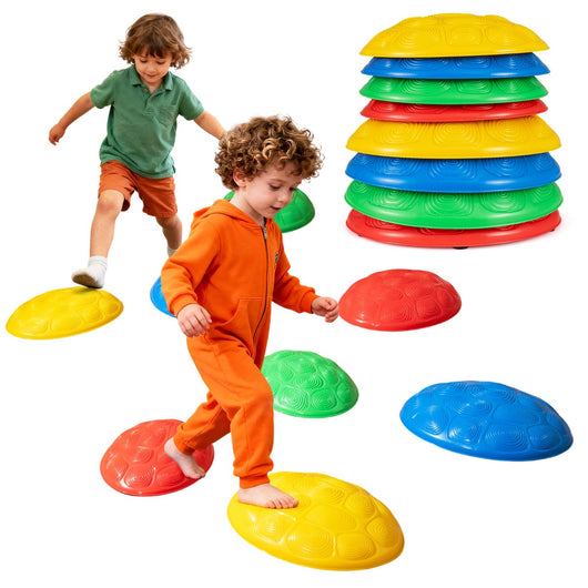 Blocchi antiscivolo per bambini sensoriali per equilibrio coordinazione, Blocchi antiscivolo per bambini 8 pezzi-Giochi su prato