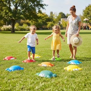 Blocchi antiscivolo per bambini sensoriali per equilibrio coordinazione, Blocchi antiscivolo per bambini 9 pezzi-Giochi su prato
