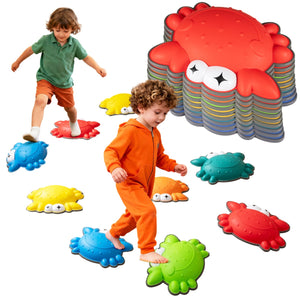 Blocchi antiscivolo per bambini sensoriali per equilibrio coordinazione, Blocchi antiscivolo per bambini 9 pezzi-Giochi su prato