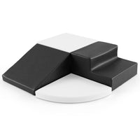 Set di blocchi in schiuma con velcro per arrampicarsi e gattonare per bambini-Set di blocchi morbidi per lo sviluppo dei bambini Bianco