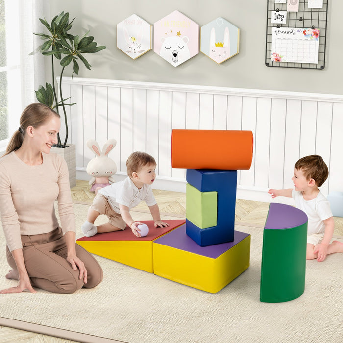 Blocchi rampicanti in schiuma per bambini 1-3 anni, Blocchi rampicanti set rampicante indoor con rettangoli Giallo-Giocattoli educativi