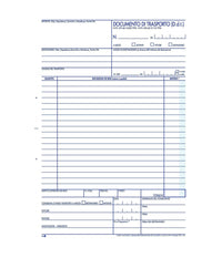 Blocco Documento Di Trasporto D.d.t. 15x2cm Con Copia 25 Fogli Duplice Copia         