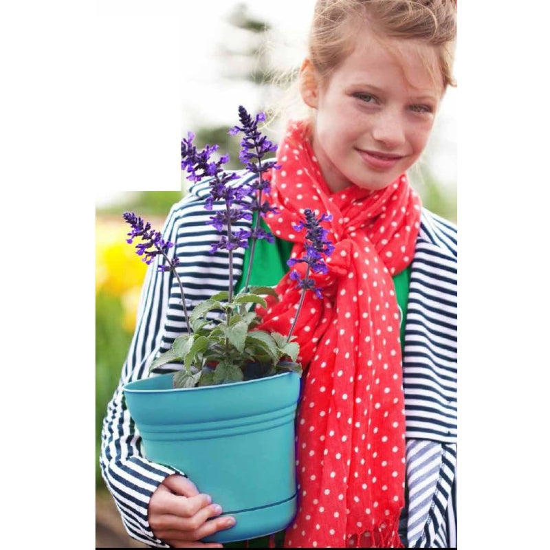 Bloem SP1020 - Vaso per fiori Saturn, 25,4 cm Colore: Tequila Sunrise