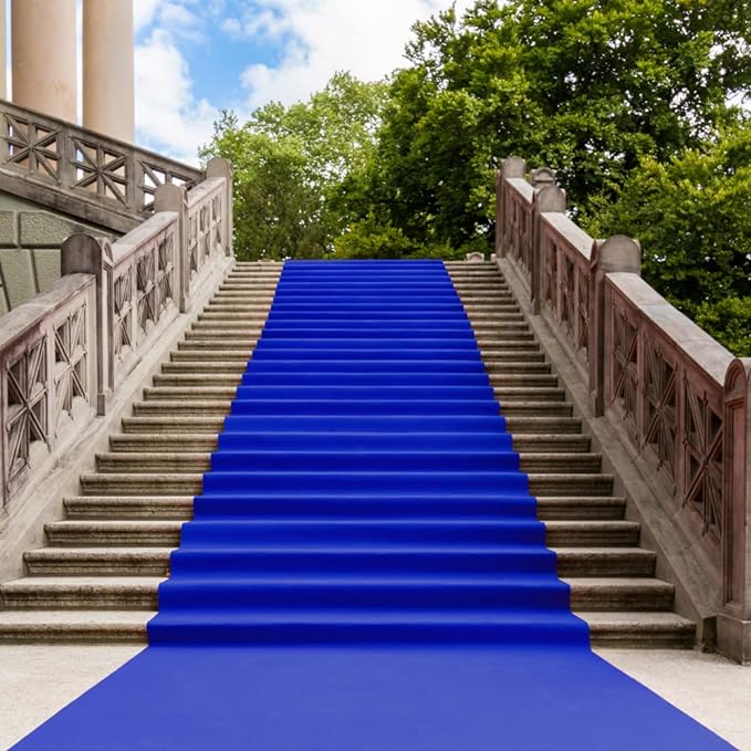 Tappeto moquette guida passatoia per interno esterno Blu Volturno H 1 x 30 mt