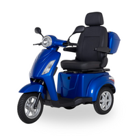 Z-TECH ZT-15-C Trilux Plus – Scooter Elettrico 3 Ruote per Anziani e Disabili-Blu